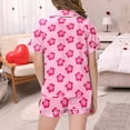 thumbnail image 5 of Pyjamas en Satin pour Garçon Imprimé Manches Courtes Ensemble de Pyjamas Boutonnés Ensemble de Pyjamas Classiques Pjs Enfants Garçons Filles Mode, 5 of 5