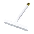 thumbnail image 1 of White Multi-Purpose Window Glass Cleaning Tool, Silicone Squeegee Wiper With Non-Slip Handle Plastic Material For Bathroom, Shower Door And Mirror, 10.04X9.45In, 1 of 5