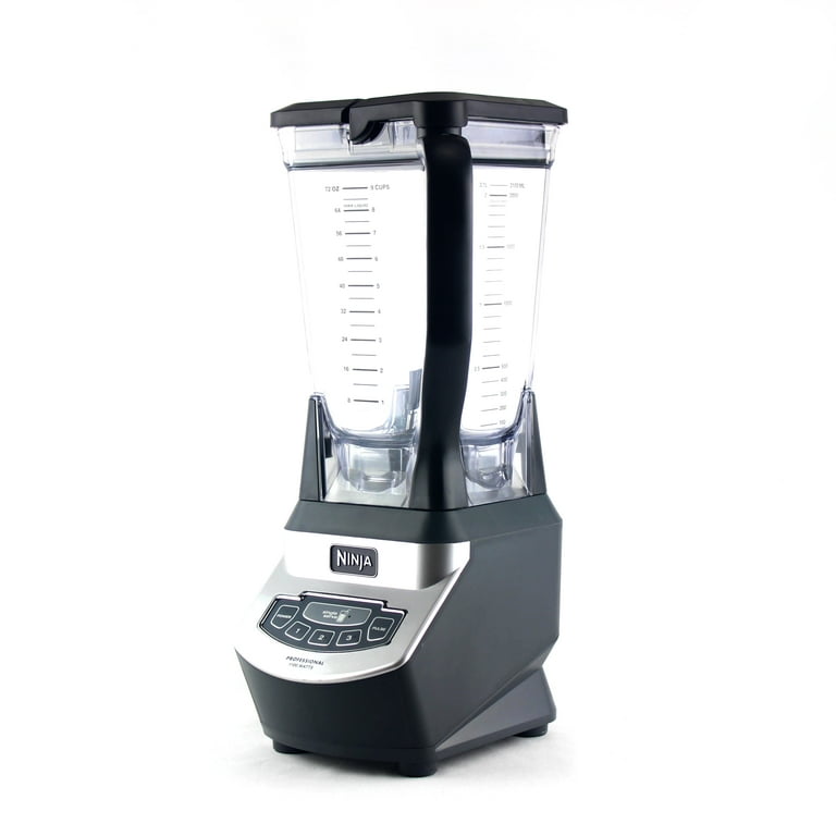 Restored Ninja Professional Blender with Nutri Ninja Two 16oz Cups with  Single Serve ToGo Lids Stainless Steel Powerful 110Watt Motor Base and 72oz  Pitcher BL660 (Refurbished) 