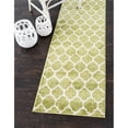 thumbnail image 1 of Unique Loom 3128686 2 ft. 7 in. x 8 ft. Philadelphia Trellis Runner Rug, Green, 1 of 2