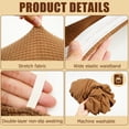 thumbnail image 6 of Xbaiyanr 2 Piece RV Couch Covers for Sofa Bed, Stretch Elastic Camper Slipcover for RV Jackknife Sofa Bed, Washable Anti-Slip Furniture Protector, Pet Friendly & Wrinkle Free (Brown), 6 of 7