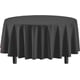 thumbnail image 2 of Nvzi 12-Pack Premium disposable Plastic Tablecloth 84in. Round Table Cover - Black, 2 of 5