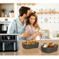 thumbnail image 5 of Silicone Air Fryer Liners 2 Pack Reusable for Ninja COSORI 8-10QT Dual Basket, 5 of 5