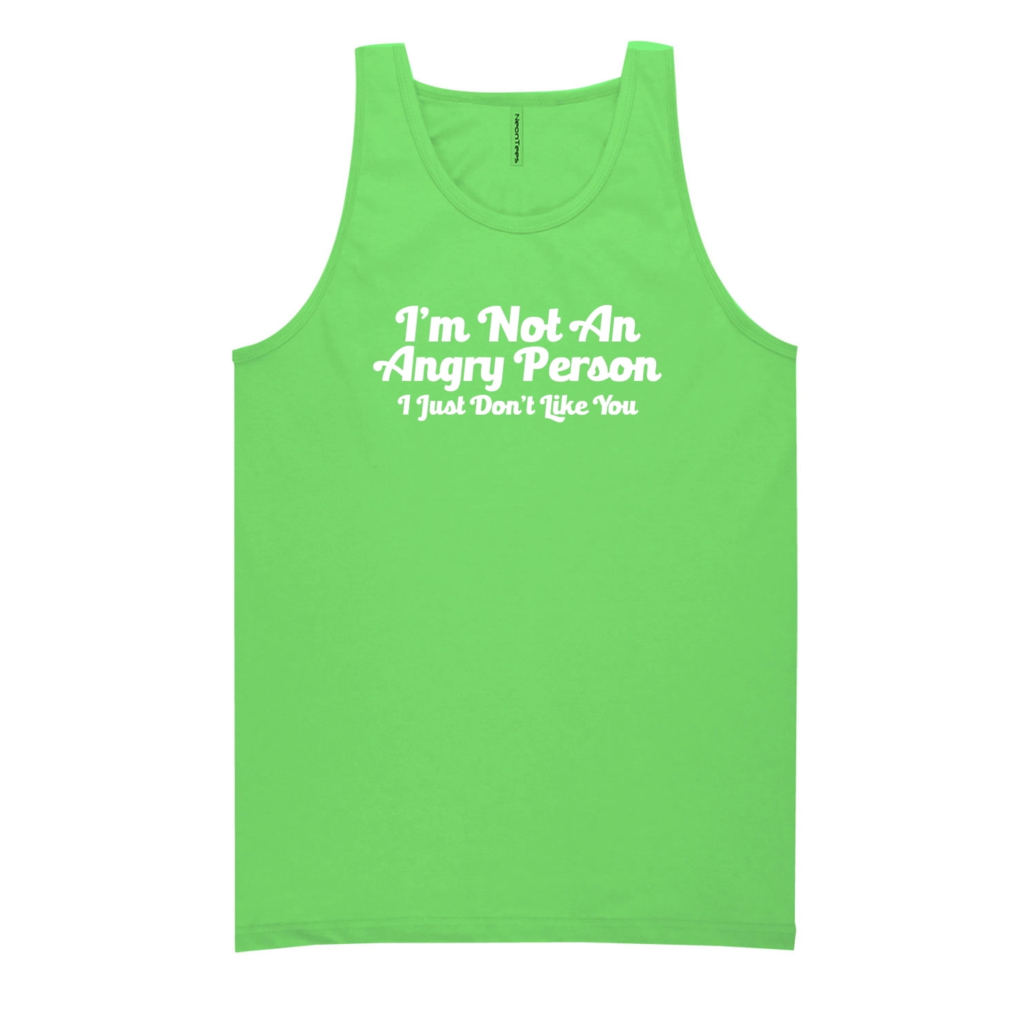 ZeroGravitee I Used to Be A People Person Neon Tank Top