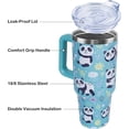 thumbnail image 4 of 40 oz Cute Panda Tumbler with Handle and Straw, Stainless Steel Insulated Cup with Lid and Straw, Travel Mug Water Bottle, Gifts for Women, 4 of 6