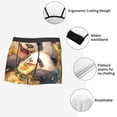 thumbnail image 3 of Gukieu Cute Panda Sunflower Print Men's Boxer Briefs, High Elastic Moisture Wicking Boxer Briefs Underwear-Medium, 3 of 5