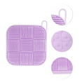 thumbnail image 3 of Unique Bargains 1 Pc Nine-square Double-sided Bath Brush Shower Brush Purple, 3 of 6