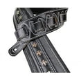 thumbnail image 3 of walker &amp; williams c-35 black super premium top grain leather padded strap with metal studs, 3 of 7