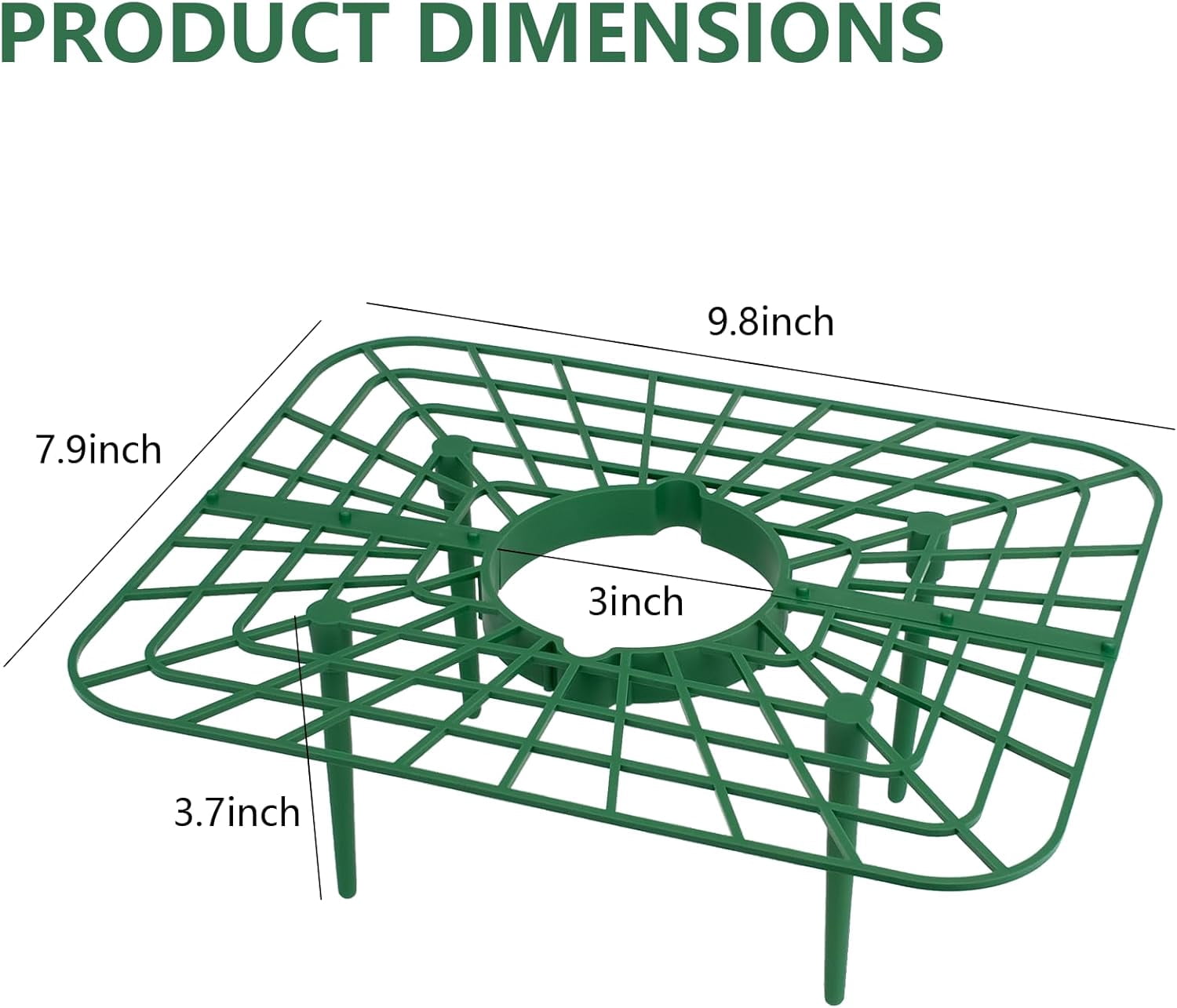 10 Pack Strawberry Supports - Strawberry Plant Support Stand Strawberry Growing Racks Protector Strawberry Growing Frame Holder Cage Helps Support and Prevent Rotting (Green)