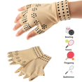 thumbnail image 3 of 2 pares de guantes de compresión magnéticos antiartritis guantes sin dedos para aliviar el dolor de manos muy cómodos y ligeros, 3 of 5