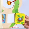 thumbnail image 4 of TOOKYLAND Wooden Rotating Activity Tree - Activity Center Toy with Bead Maze, Spinning Gears, Clock, Doors and More, 2 Years +, 4 of 9
