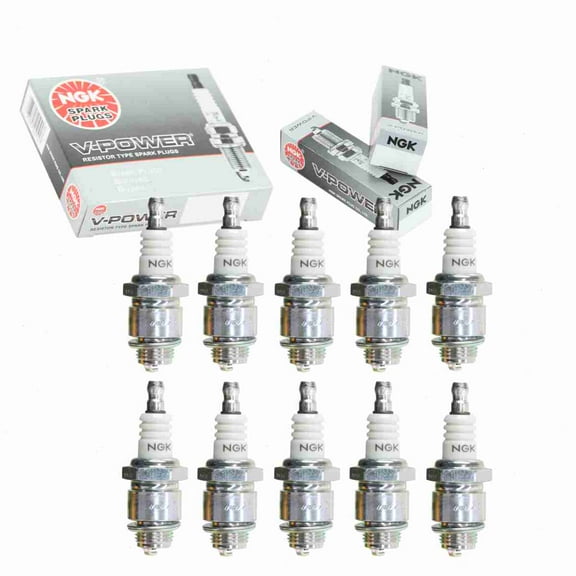 10 pc NGK 5574 V-Power Spark Plugs for 018-12715-200 848-1 TY26708 Ignition Wire Secondary