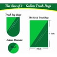 thumbnail image 2 of RYTHGF-2 Gallon 200 pcs Small Black Trash Bags(Fit1.8-2 Gal), Strong 1.8 Gallon Garbage Bags, Bathroom Trash Can Bin Liners, Mini Plastic Bags for Office,Waste Basket Liner,Fit 6,7,8 Liters-Black, 2 of 4