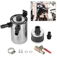 thumbnail image 4 of Universal Aluminum Alloy Oil  Reservoir Catch Can With 2 Port Accessory Kit Oil Catch Can For Auto For Professional Use, 4 of 8