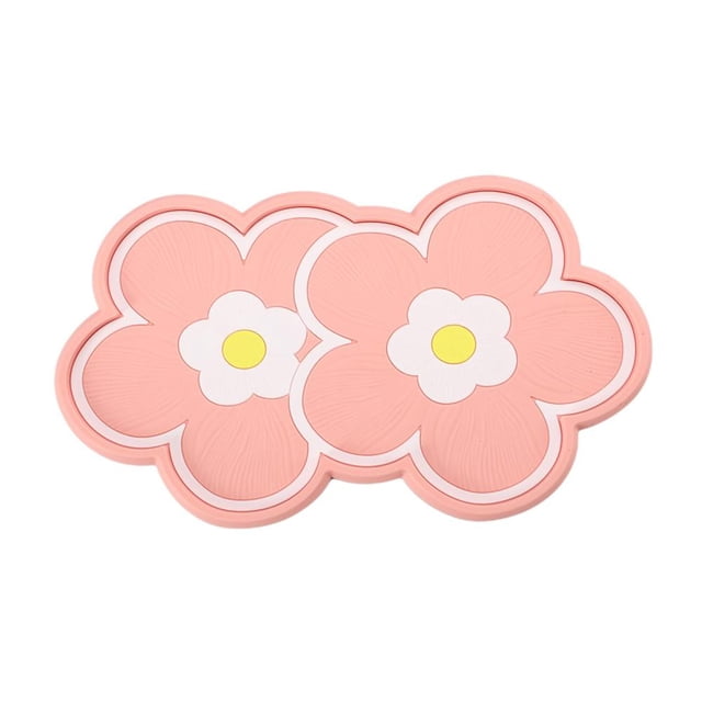 Feltree Car Storage Cushion Car Dashboard Car Mounted Perfume Seat Pad Mobile Phone Storage High Temperature Double Flower
