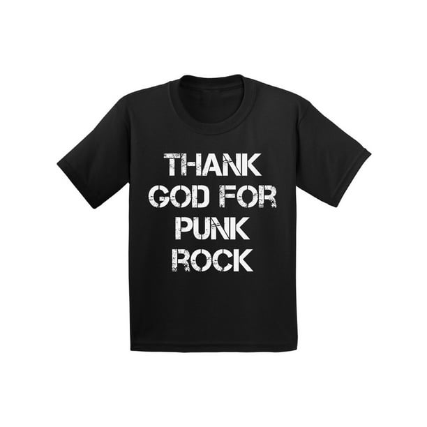 Awkward Styles Thank God for Punk Rock Youth T Shirt Christian T Shirt for  Boys Christian Shirts for Girls Funny Religious T-Shirt for Children  Christian Gifts Jesus Clothes Punk Rock T-Shirt for