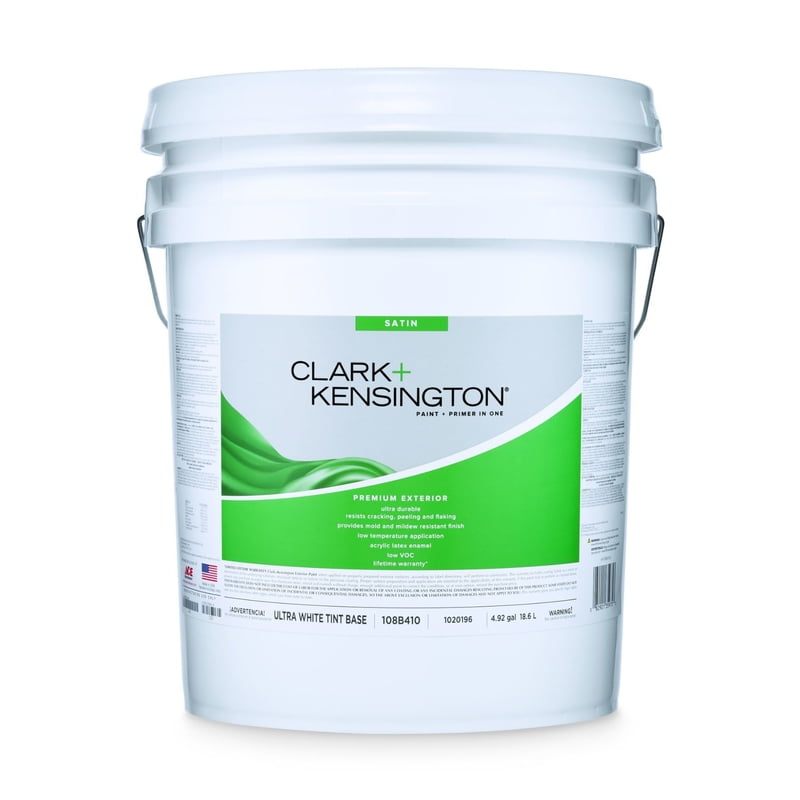 Clark+Kensington Satin Ultra White Base Exterior Paint