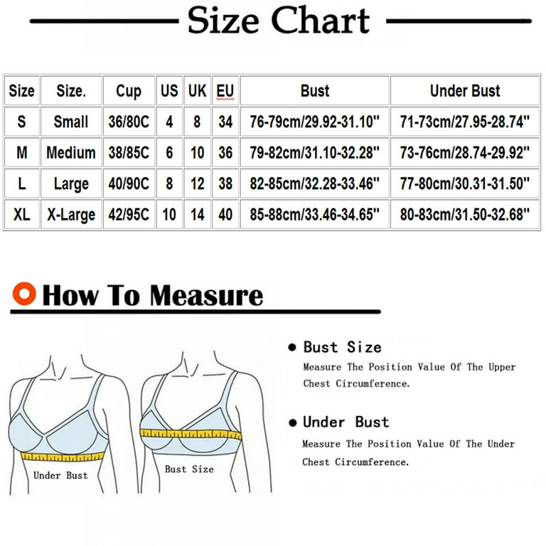 Cethrio Womens Push Up Bras Clearance Wirefree Bras Full Figure Bras Comfy  Fits Lingerie for Wwomen, Khaki 40/90BC