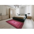 thumbnail image 4 of Ahgly Company Indoor Square Patterned Dark Pink Novelty Area Rugs, 7' Square, 4 of 6
