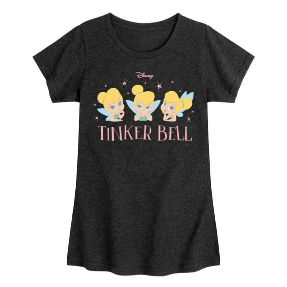 Tinker Bell - Tinker Bell Expression Grid - Toddler And Youth Girls Short Sleeve Graphic T-Shirt
