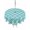 Teal Green, variant on Outdoor Tablecloth with Umbrella Hole, Quatrefoil Moroccan Pattern Spillproof Waterproof Outdoor Table Cover, Geometric Aqua Morocco Patio Tablecloths for Party/Garden/Picnic, Square 60"x60"