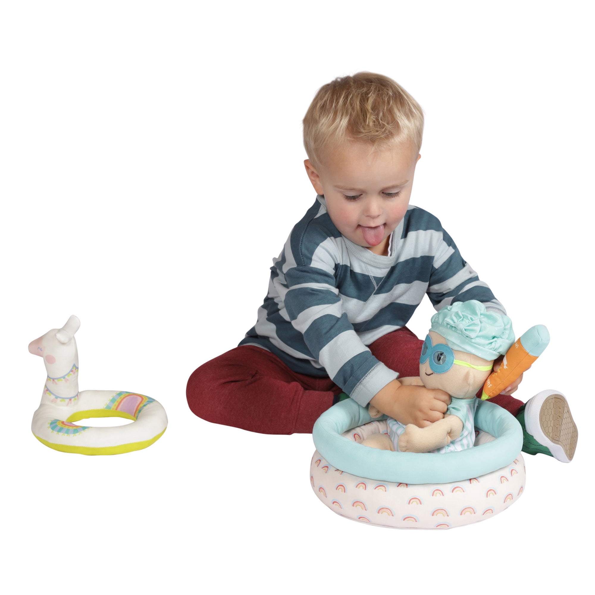 Manhattan Toy Stella Collection Pool Party 4 Piece Baby Doll Pool Playset for 12" and 15" Stella Dolls