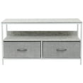 thumbnail image 4 of Sorbus Dresser Drawers TV Table Stand- Furniture Storage Chest Tower Unit for Bedroom, Hallway, Closet, Office Organization - Steel Frame, Wood Top, Easy Pull Fabric Bins (Gray), 4 of 8