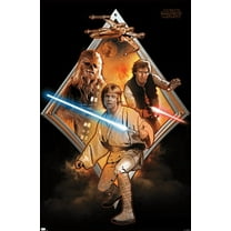Star Wars: Original Trilogy - Heroes Badge Wall Poster, 14.725" x 22.375"