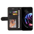 thumbnail image 5 of Compatible Motorola Edge 20 pro/Edge s pro Case, Leather Wallet Case Stand View Magnetic Clasp Book Flip Folio Phone Cover - Black, 5 of 5