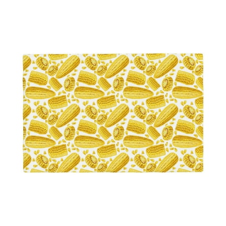 

Placemats Set of 4 Ears Of Corn Heat Resistant Non - Slip Place mats Waterproof table mat for Kitchen Dining-6片装