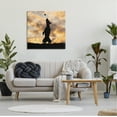 thumbnail image 3 of Stupell Industries Dog Playing Sunset Silhouette Animals & Insects Photography Gallery Wrapped Canvas Art Print Wall Art, 30 x 30, 3 of 8