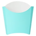 thumbnail image 3 of Bio Tek 3 oz Turquoise Paper Fry Cup / Snack Container - 4 1/2" x 3 1/4" x 3 3/4" - 100 count box, 3 of 11