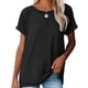 thumbnail image 1 of Women's Casual Loose Tops Short Sleeves Round Neck Comfort Blouses for Women and Teen Girls, 1 of 5