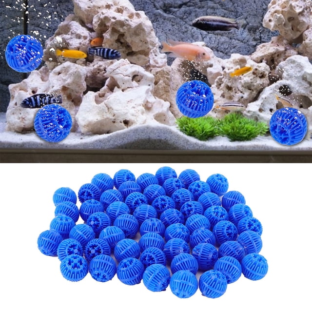 Bolas de Medios de Filtro Biológico, Material Filtrante Reutilizable Para Acuario, 500ml, Adecuadas para Agua Dulce y Agua de Mar