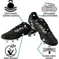 thumbnail image 2 of Vizari Men's Valencia SG Soft Ground Soccer Shoes/Cleats for Soft or Wet Playing Surfaces and Fields - Black White, 2 of 4