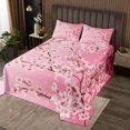 thumbnail image 2 of Erosebridal Floral Cherry Blossom Coverlet Set King,Spring Garden Bedding Set,Flower Decor,Breathable,3 Pieces, 2 of 5