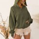 thumbnail image 2 of Sudaderas con capucha de manga larga para mujer sudadera holgada con cordón traje diario con media cremallera, 2 of 9