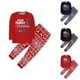 thumbnail image 1 of Zhanying Pyjamas de Noël Assortis pour la Famille Ensemble de Nuit 2 Pcs Pyjamas de Noël Pyjamas des Fêtes pour la Famille Tenues d'Automne de Noël Rouge, 1 of 3