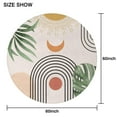 thumbnail image 6 of Round Waterproof Tablecloth 60×60 Inch, Boho Style Reusable Indoor/Outdoor Durable Table Cover for Party Kitchen Dinner Room Decor, 6 of 6