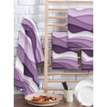 thumbnail image 2 of Purple Ombre Kitchen Dish Towels for Drying Dishes Set of 3, Modern Geometric Moire Abstract Art Waffle Weave Microfiber Hand Tea Bathroom Towels Quick Dry & Absorbent Towel 15.7x23.6, 2 of 7