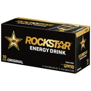 Rockstar Taurine Energy Drink, 16 fl oz, 10 Count Cans