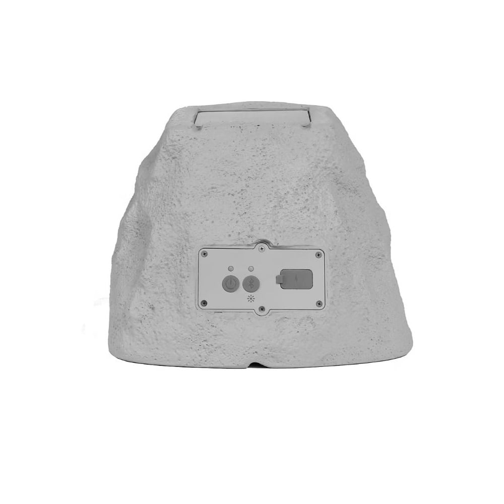 Open Box ION Glow Stone Link Solar Bluetooth Multi-Sync 10-Watt-Peak Outdoor Rock Speaker with LED Lights GLOWSTNLINKXUS
