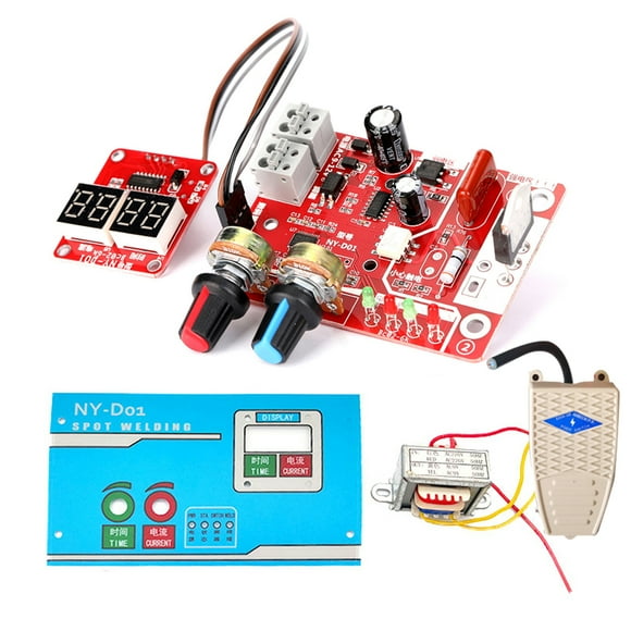 Welding Machine DIY Controller Panel Time and Current Control Function with Digital Display with Pedal
