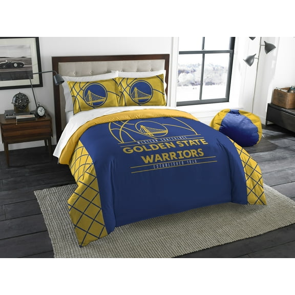 Golden State Warriors "Reverse Slam" Full/Queen Comforter & Shams Set