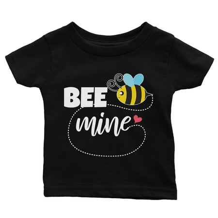 

Bee Mine Black Baby T-Shirt Cute Infant Tee Baby Girl Birthday Gift