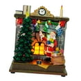 thumbnail image 3 of Figura de Papá Noel para Chimenea Navideña, Estatua de Escritorio, Juguete Decorativo, Caja de Música Mecánica, Niña, Adultos, Valentín, 3 of 8