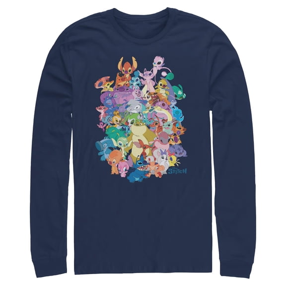 Mens Lilo & Stitch Experiment Compilation Long Sleeve Shirt