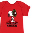 thumbnail image 3 of Peanuts - Christmas - Holiday Cheer Wreath - Infant Baby One Piece, 3 of 5