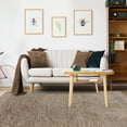 thumbnail image 1 of Elegant and Plush Hand-Woven Solid Shag Indoor High Traffic Area Rug by Blue Nile Mills - 8' x 10', Beige, 1 of 5