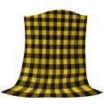 thumbnail image 6 of Black Yellow Plaid Blanket Soft Cozy Warm Throw Blanket for Couch, Plush Fuzzy Flannel Fleece Blankets for Sofa, Retro Country Buffalo Check Gingham Bed Blankets Lightweight Gifts for Women, 40"x50", 6 of 9